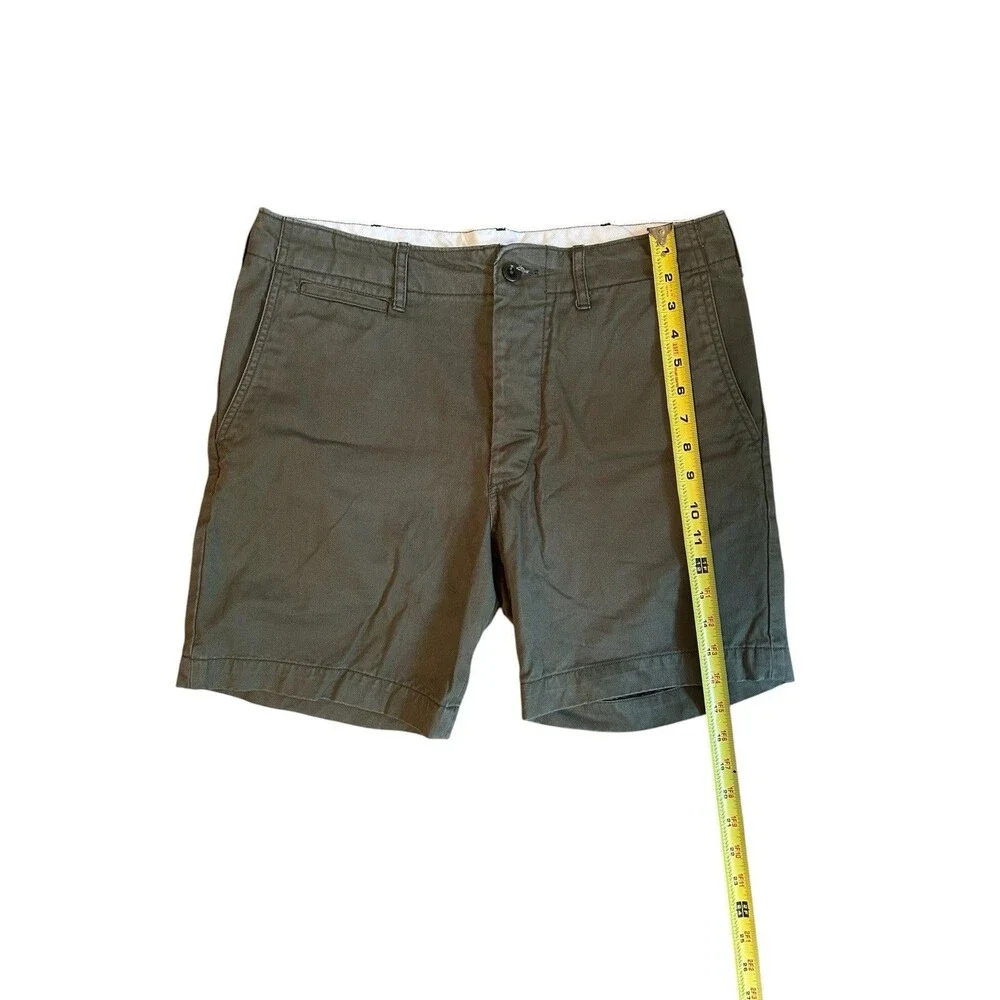 Buck Mason Shorts Mens 31 Officer Slub Twill Chino Casual Preppy Pockets